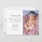 Be My Godmother Proposal写真招待状 招待状 (正面)