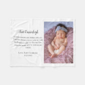 Be My Godmother Thank You Photo フリースブランケット (正面(横))