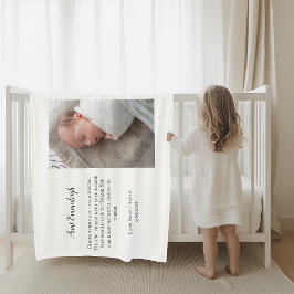 Be My Godmother Thank You Photo フリースブランケット