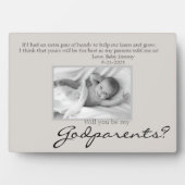 Be My Godparents Proposal記念写真 フォトプラーク (正面)