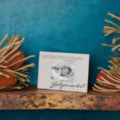 Be My Godparents Proposal記念写真 フォトプラーク (側面)