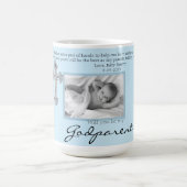 Be My Godparents Proposal Blue Memorial Photo コーヒーマグカップ (中央)