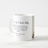 Be My Godparents Thank You Photo コーヒーマグカップ (正面左)