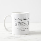 Be My Godparents Thank You Photo コーヒーマグカップ (左)