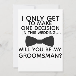 Be My Groomsmanのクリスマス結婚のクリスマス 招待状