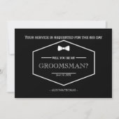 Be My Groomsman Proposal結婚式招待状 シーズンカード (正面)