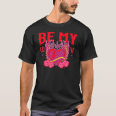 Be My Love Retro Cool Heart Rose Biker Valentine Tシャツ (正面)