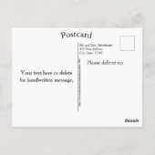 Be My Love Retro Heart Rose Biker Valentine   ポストカード (裏面)