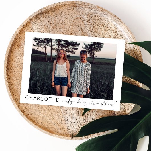 Be My Matron of Honor写真提案書 招待状