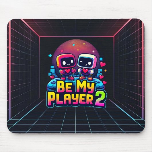 Be My Player 2 Mousepad – Romantic Gaming Accessor マウスパッド (正面)