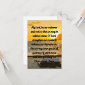 Be My Redeemer祈りの言葉フラットグリーティングカード カード (正面/裏面インサイチュ)