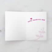 Be My Sweet Pea Valentine's Dayカード シーズンカード (内部)