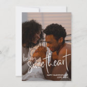 Be My Sweetheartスクリプトバレンタインフォトカード シーズンカード (正面)