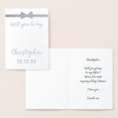 Be My Usher 結婚 Requestブライダルパーティ 箔カード (ディスプレー)