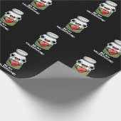 Be My Valen-thyme おもしろい Valentine Pun Dark BG ラッピングペーパー (角)