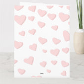 Be My Valentineかわいいハートキャンディスケッチカード カード (裏面)