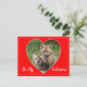 Be My Valentineキツネ ポストカード (スタンド正面)