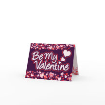 Be My Valentineハート赤ピンク紫