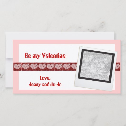 Be my Valentineフォトカード シーズンカード (正面)