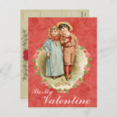 Be My Valentineヴィンテージはがき シーズンポストカード (正面/裏面)
