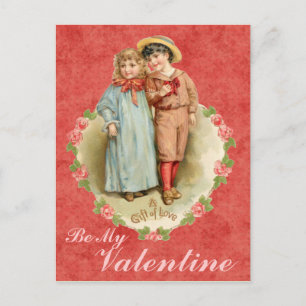 Be My Valentineヴィンテージはがき シーズンポストカード