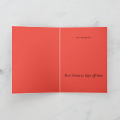 BE MY VALENTINE赤いハートバルーン編集可能カード シーズンカード (内部)