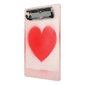 Be my Valentine赤いハート ミニクリップボード (アングル2)