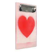 Be my Valentine赤いハート ミニクリップボード (アングル)