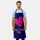 Be My Valentine エプロン (着用した状態)