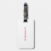 Be My Valentine ❤️ ラゲッジタグ (裏面縦)