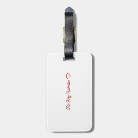 Be My Valentine ❤️ ラゲッジタグ (裏面縦)