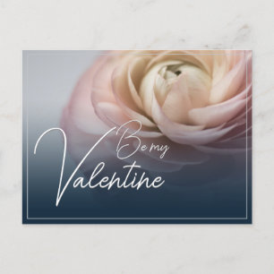 Be My Valentine – 大きなピンクのバラと シーズンポストカード
