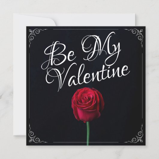 Be My Valentine – 赤いバラ黒 (正面)