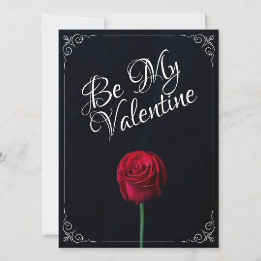 Be My Valentine – 赤いバラ黒 (正面)