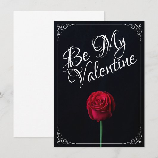 Be My Valentine – 赤いバラ黒 (正面/裏面)