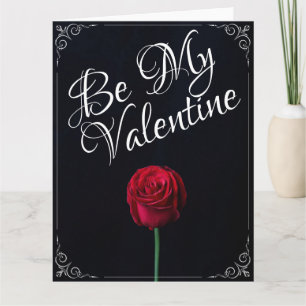 Be My Valentine – 赤いバラ黒 カード