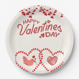 Be My Valentine: A Day of Love and Romance ペーパープレート