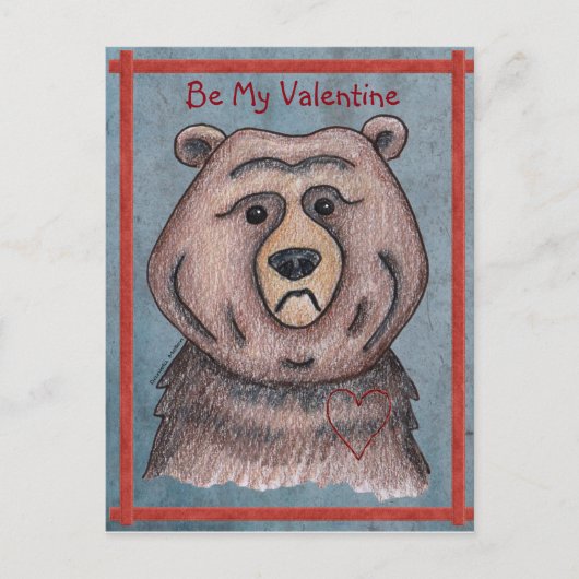 Be My Valentine Bearはがき シーズンポストカード (正面)