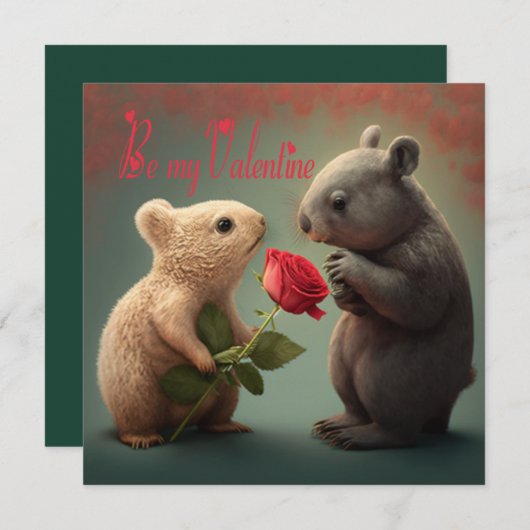 Be my Valentine Card (正面/裏面)