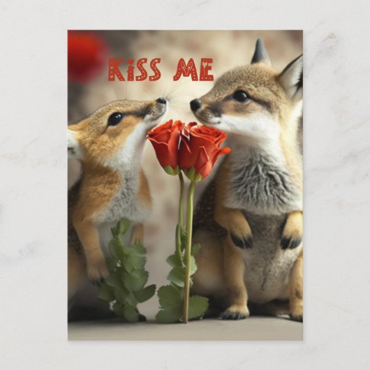 Be my Valentine Card ポストカード (正面)
