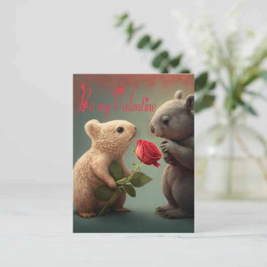 Be my Valentine Card ポストカード (スタンド正面)