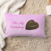 Be My Valentine Chocolate Heart ランバークッション (ブランケット)