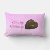 Be My Valentine Chocolate Heart ランバークッション (正面)