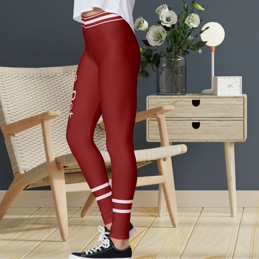 Be My Valentine Day Love Pink Red Personalize Gift レギンス