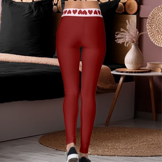 Be My Valentine Day Love Red Pink Personalize Gift レギンス