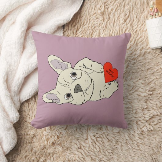 Be my Valentine, dog クッション (ブランケット)