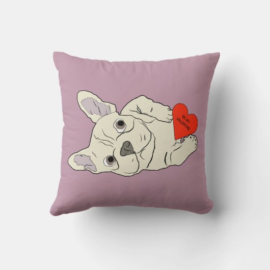 Be my Valentine, dog クッション (裏面)