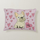 Be my Valentine, French Bulldog アクセントクッション (裏面)