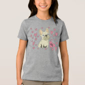 Be my Valentine, French Bulldog トライブレンドＴシャツ (正面)