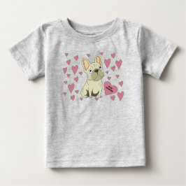Be my Valentine, French Bulldog ベビーTシャツ